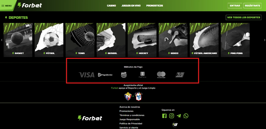 como recargar en forbet